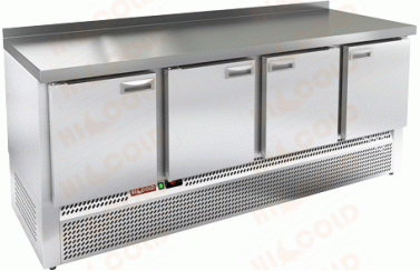 Стол охлаждаемый с полимерным покрытием (RAL 7004) Hicold GNE 1111/TN W